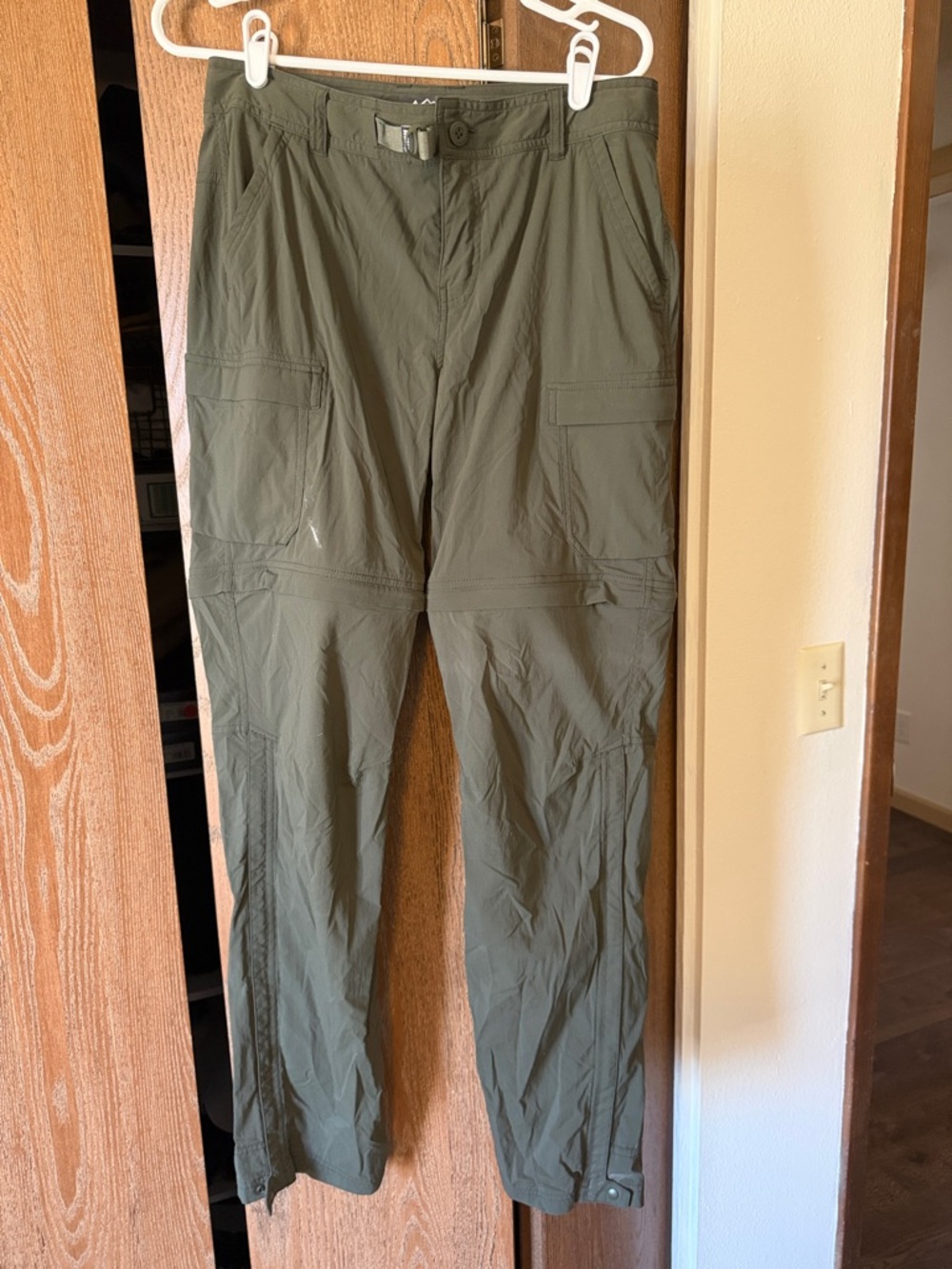 REI Olive Green Convertible Cargo Pants